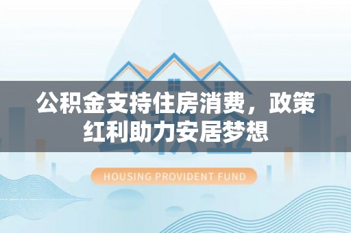 保险公积金支持住房消费，政策红利助力安居梦想