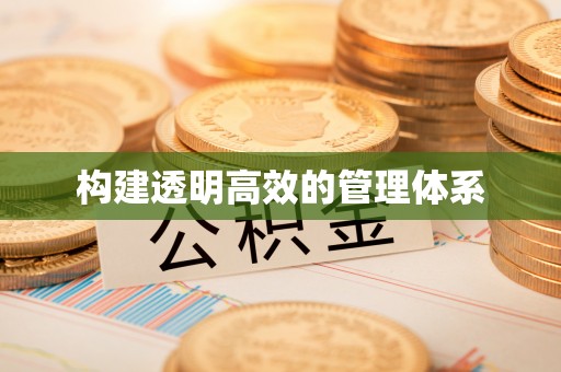 保险构建透明高效的管理体系