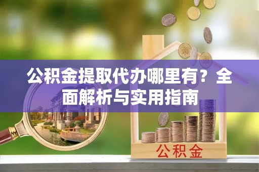 保险公积金提取代办哪里有？全面解析与实用指南